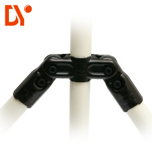 Black color Metal joint Lean Tube Connector for diameter 28mm pipe